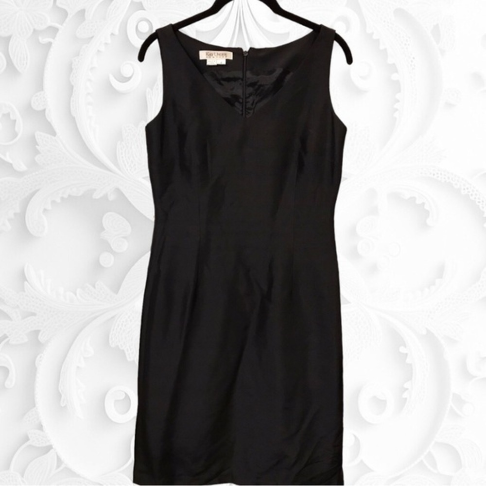 Kay Unger 100% Silk Sleeveless Sheath Dress Size 4